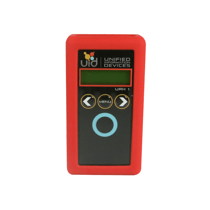 URH_Red_w_reader - Unified Information Devices RFID Hand Held Reader