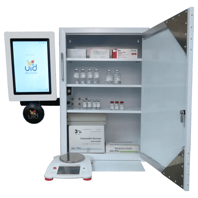 controlled_substance_inverntory_cabinet_open - Unified Information Devices Drug Cabinet